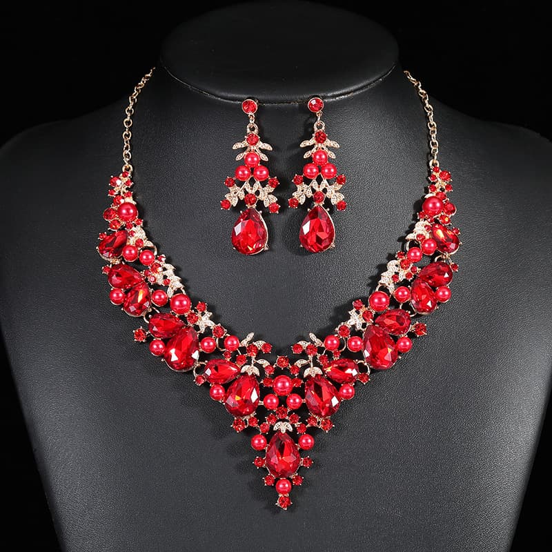 Necklace, chain, metal set, elegant dress for bride, 2022 collection, European style, direct factory sales 2