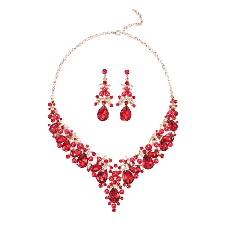 Necklace, chain, metal set, elegant dress for bride, 2022 collection, European style, direct factory sales 5