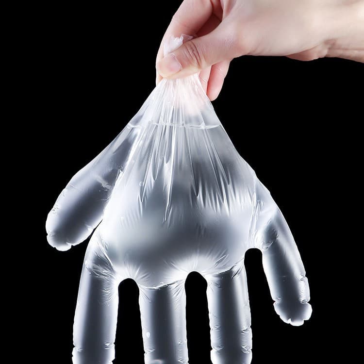 Disposable transparent plastic gloves 3