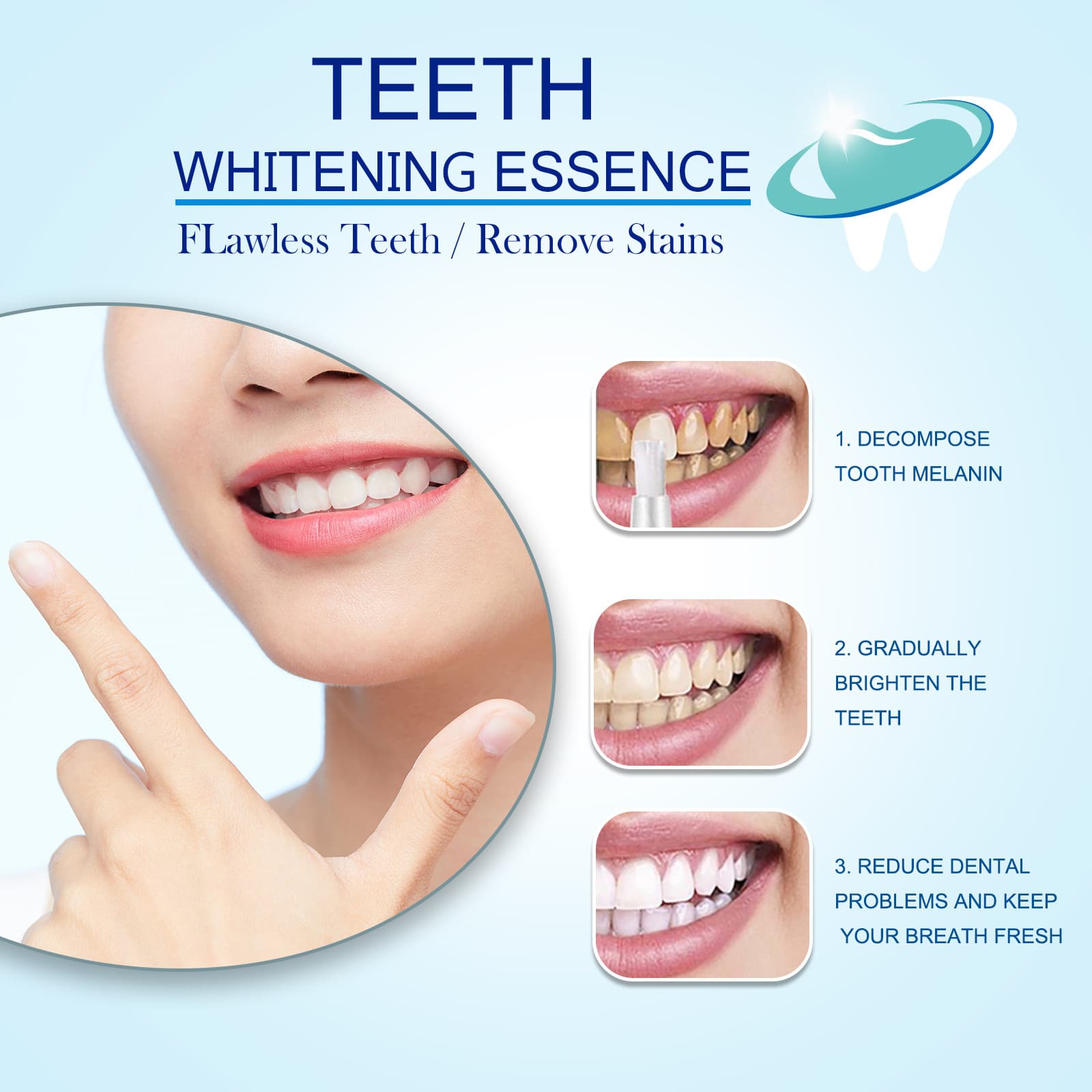 EELHOE Toothbrush, oral care, removal of dental plaque, teeth whitening 4