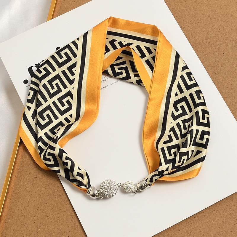 Bright Meteor Magnetic Straw Silk Scarf Necklace Study Season Explosion Decoration Machining Volatented Wholesale and Wholesale can be issued 3