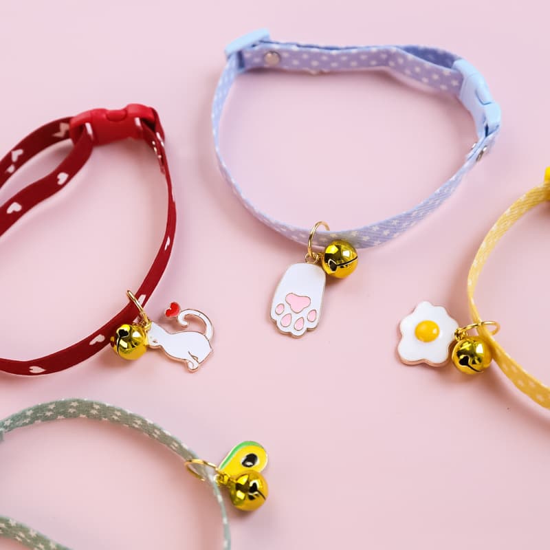 Choker, small bell, accessory, safe necklace, cartoon cute decorations, cat, pet, kitten, for luck 3