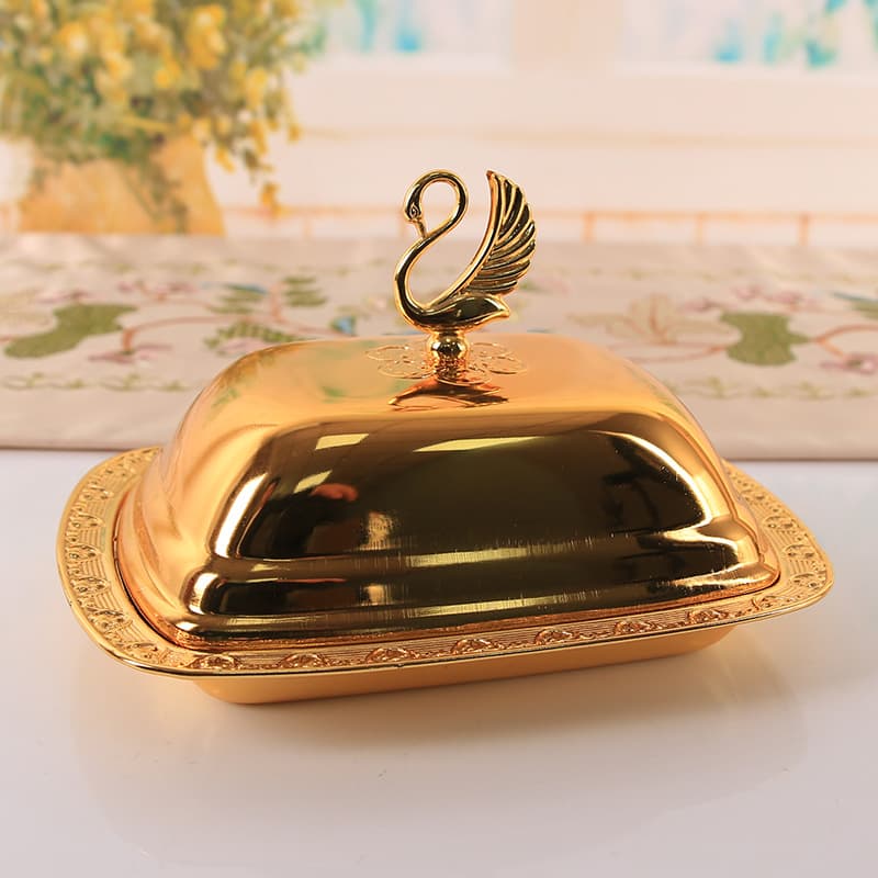 European -style high -end cover fruit plate metal product hotel home KTV snack snack disk snack disk decoration table 1