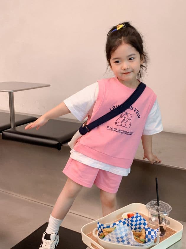 Summer children's set, short sleeve T-shirt, shorts, children's clothing 5