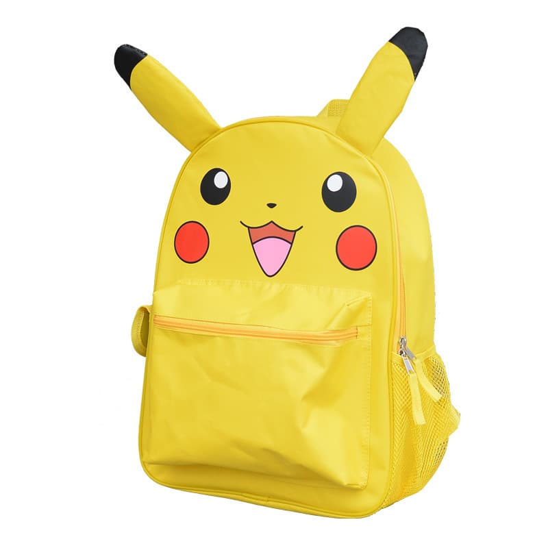 Yellow backpack for men and women, school bag for students, monster, children's bag, Pokemon 2