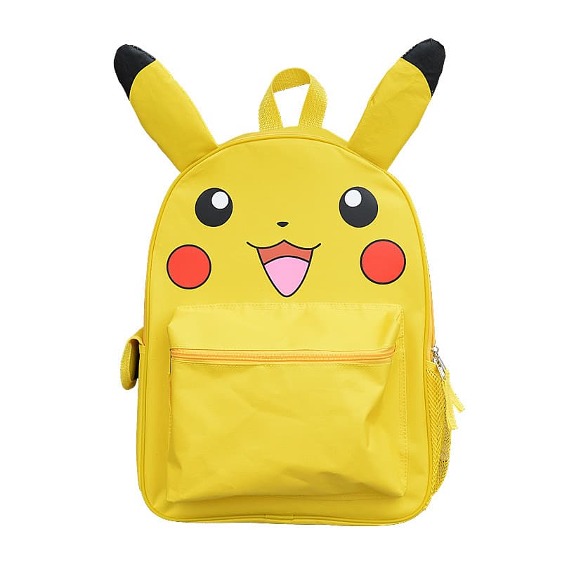 Yellow backpack for men and women, school bag for students, monster, children's bag, Pokemon 1