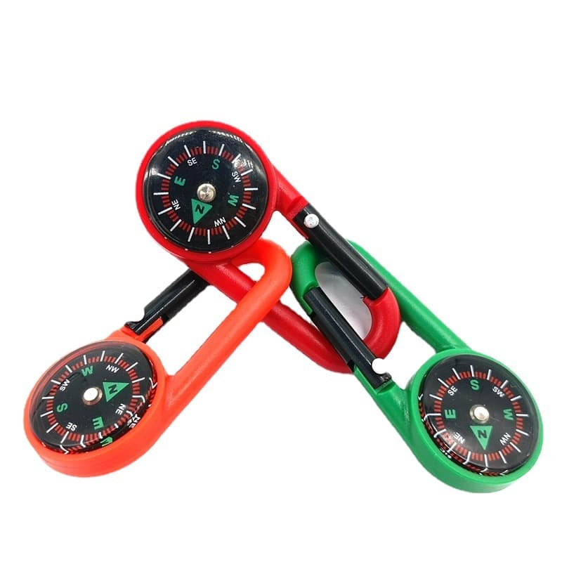 ABS compass to northern needle multi -function backpack buckle outdoor compass fast hanging climbing climbing fastener compass 2