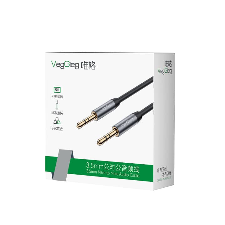 Weige Universal Cable Adapter 3.5mm for Mobile Phone, Laptop, Headphones 2