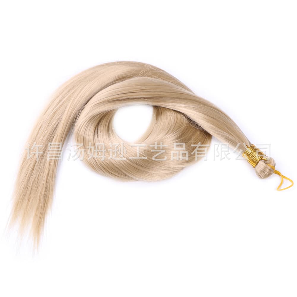 African straight hair holder straight bulk hair high -temperature syllable fibrous wig hair stitch hair handle 4