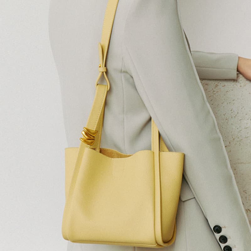Shoulder bag, soft basket, leather one-shoulder bag, genuine leather 3