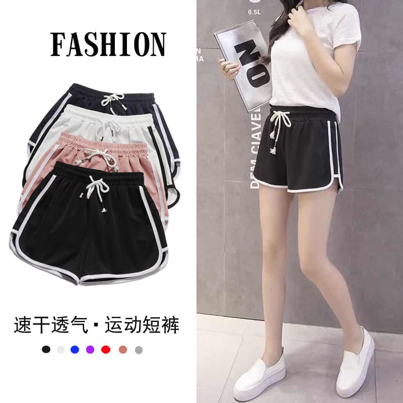 Sports shorts, quick dry trousers for leisure for yoga, mid rise, oversize, loose fit