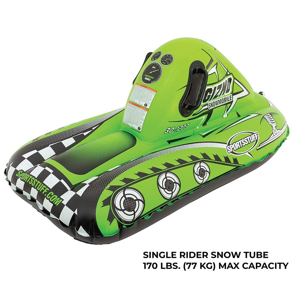 PVC Inflatable Snowmobile Sled with Tow Ring 4