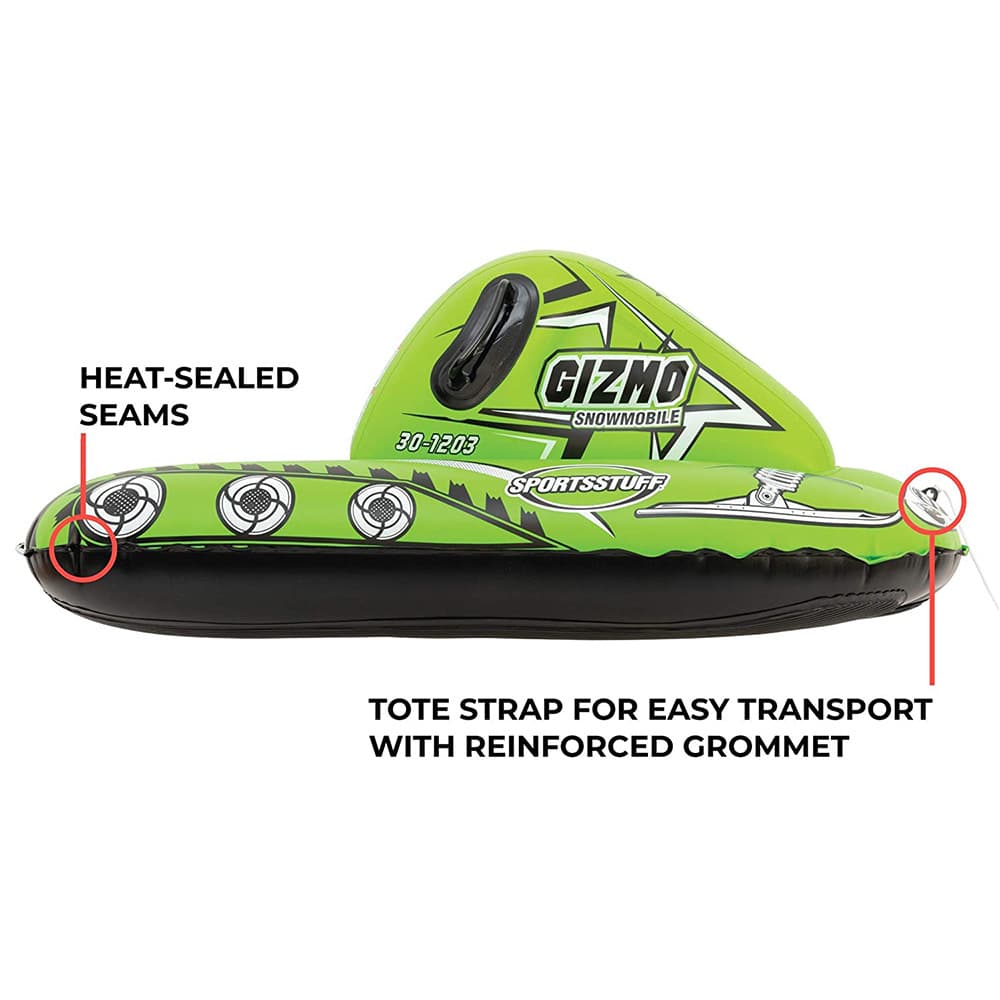 PVC Inflatable Snowmobile Sled with Tow Ring 5