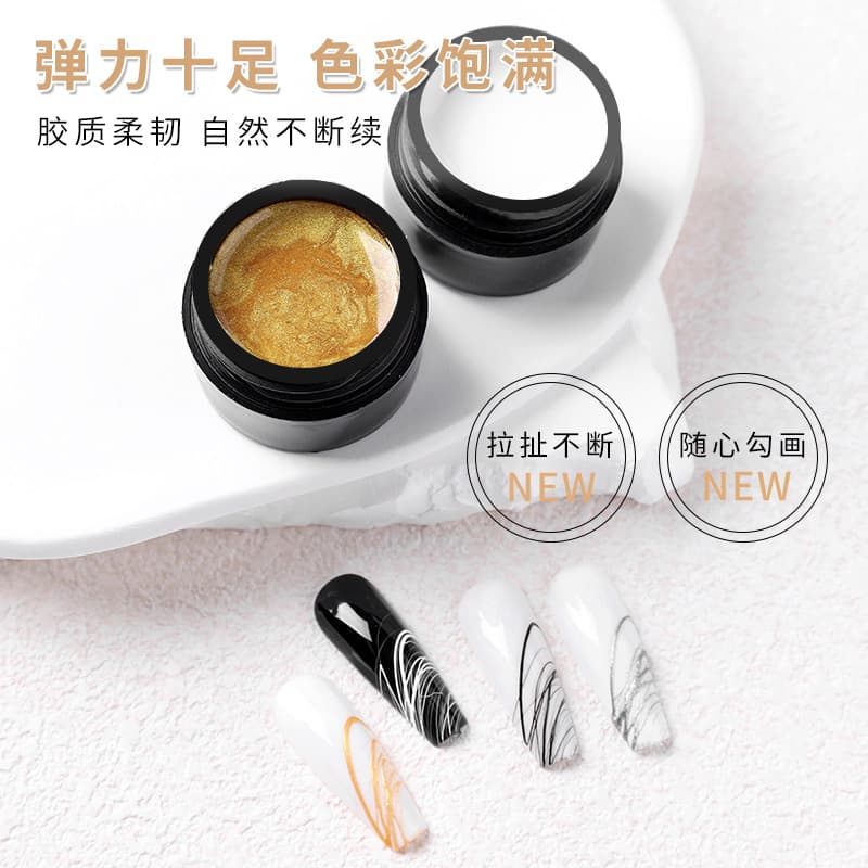 (Wholesale), elastic painted nail polish for manicure with cord, new collection 2