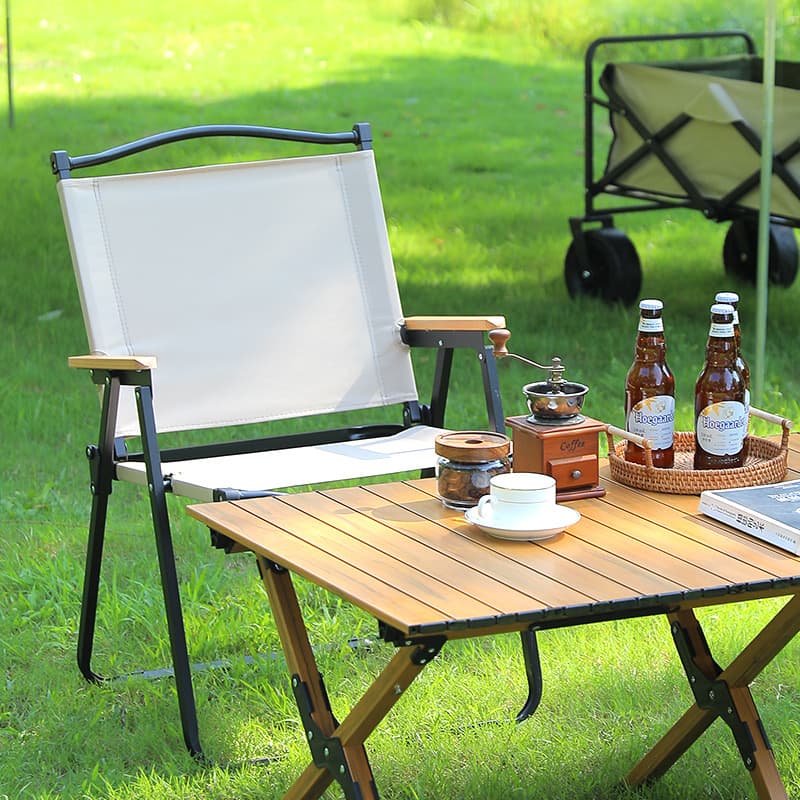 2022 new outdoor folding chair Kmit chair camping outdoor chair folding chair portable open chair beach chair 2