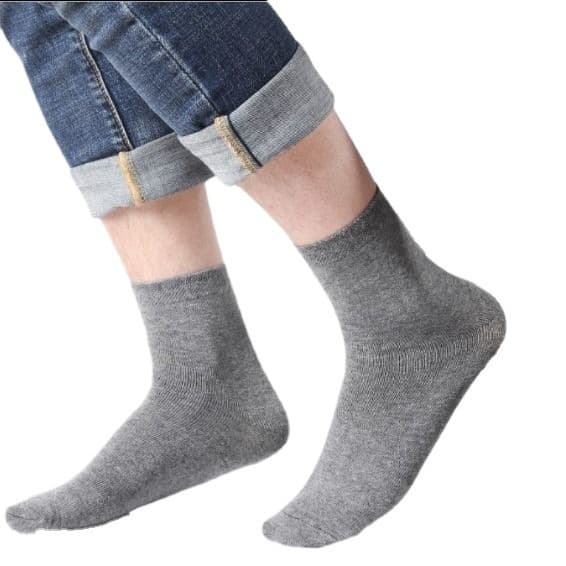 Men's mid-calf cotton socks, black and white gray socks, spring and summer supply wholesale, men's socks, women's socks, Zhuji socks industry wholesale 4