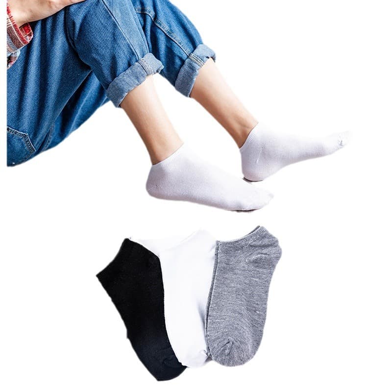 Men's mid-calf cotton socks, black and white gray socks, spring and summer supply wholesale, men's socks, women's socks, Zhuji socks industry wholesale 5