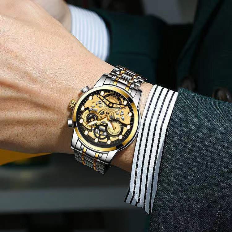 (Cross-border trading), shopee, swiss watch, waterproof quartz watches, fully automatic 3