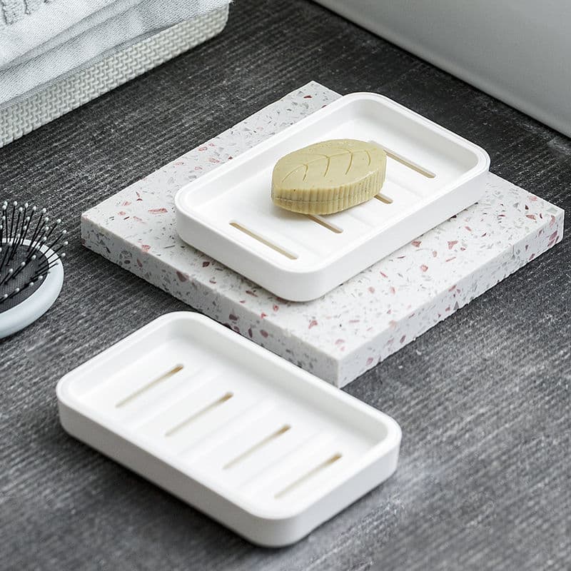 Japanese double-layer drying rack, plastic waterproof soap holder