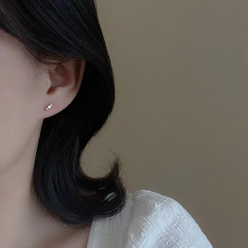 Small design earrings, silver 925 sample 4