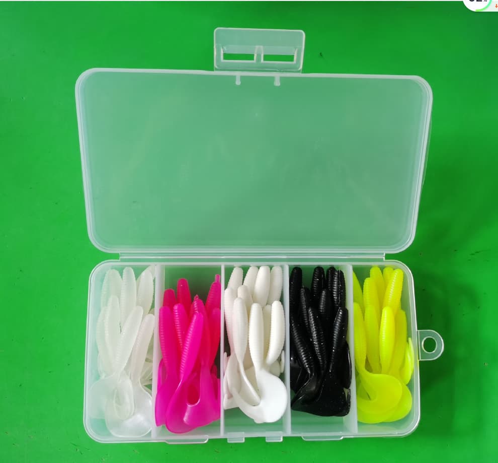 Factory fishing gear wholesale Luya bait fake bait soft bait soft bait imitation bait rolling tail box 2