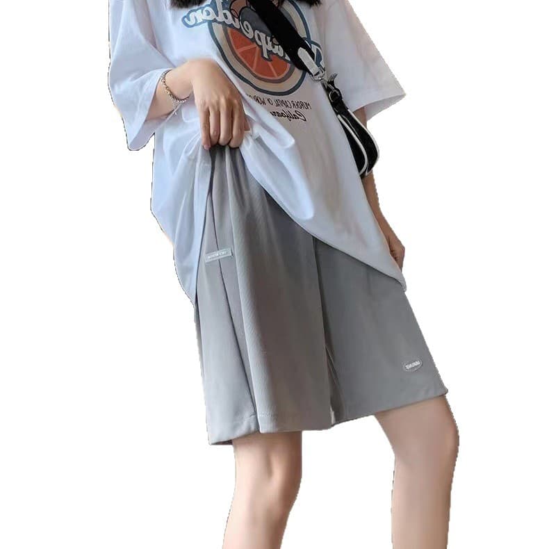 Silk shorts, sports trousers for leisure, high waist 5