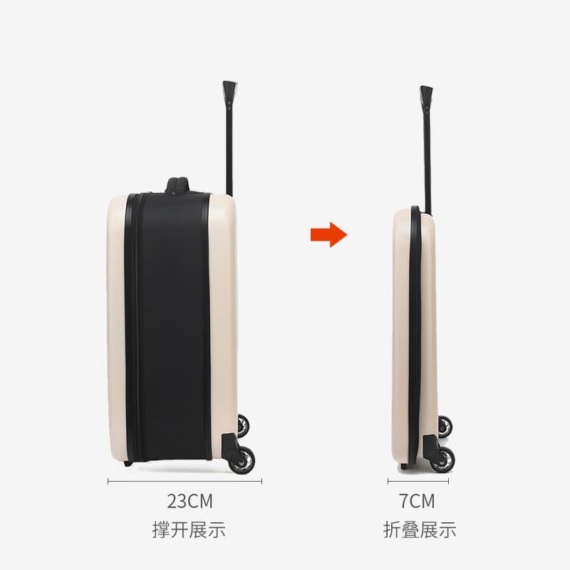 Folding foldable suitcase, 20 inch, 24 inch 4