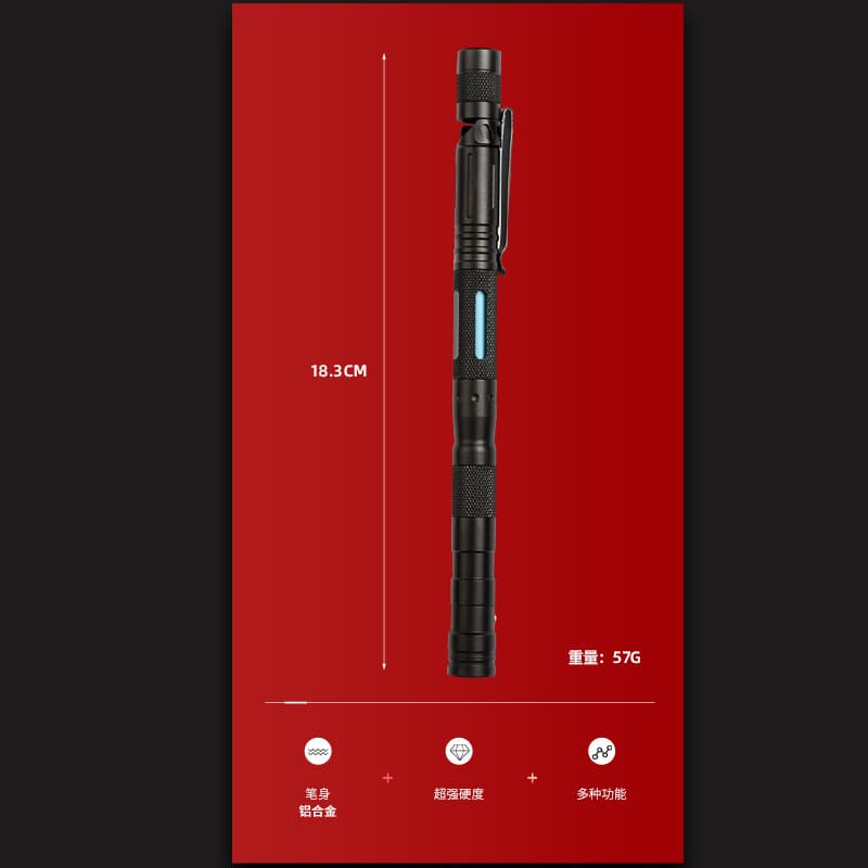 7182 Peak Wolf Reinforcement Edition Outdoor Defense Multifunctional Pen Confucius Defense Attack Aluminum Tactical Escape 3