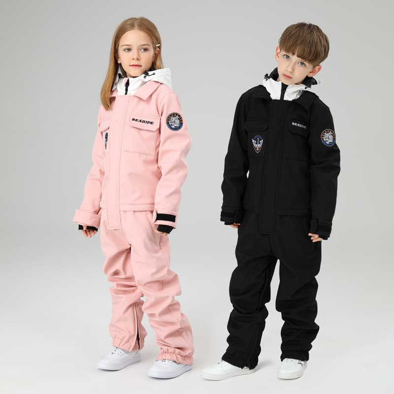 Children's Windproof Waterproof Ski Suit Set for Boys 5