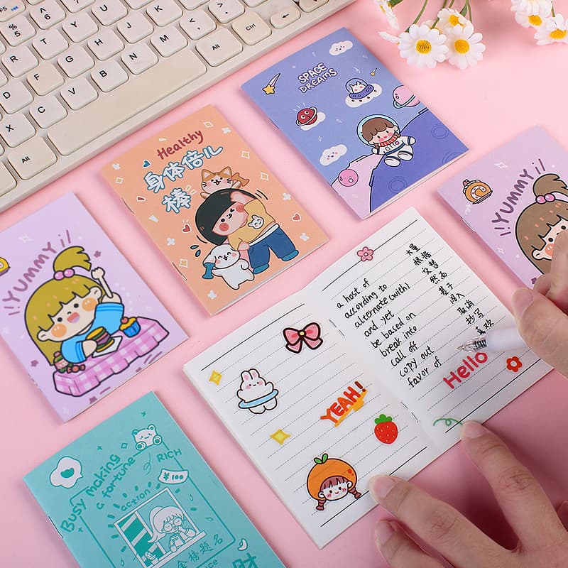 Cartoon small book, notebook for kindergarten for students, Birthday gift 4