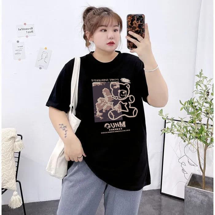 300 catties extra large size 240 catties suitable for fat women to cover belly and make them look slimming 200 catties top for women loose short-sleeved T-shirt 1