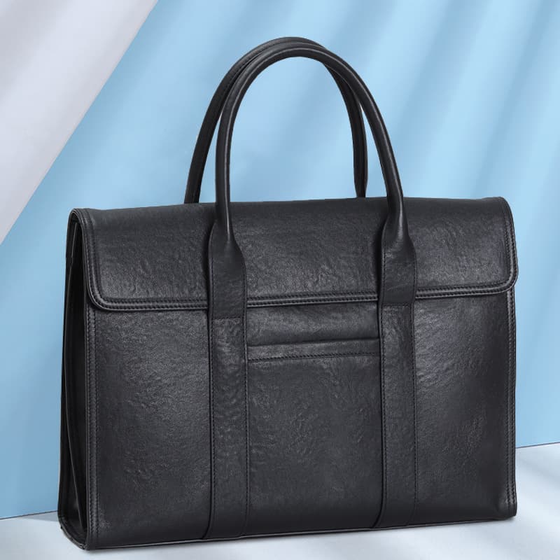 Elite bag, men's capacious leather laptop for leisure, genuine leather, high-quality style, business version 2