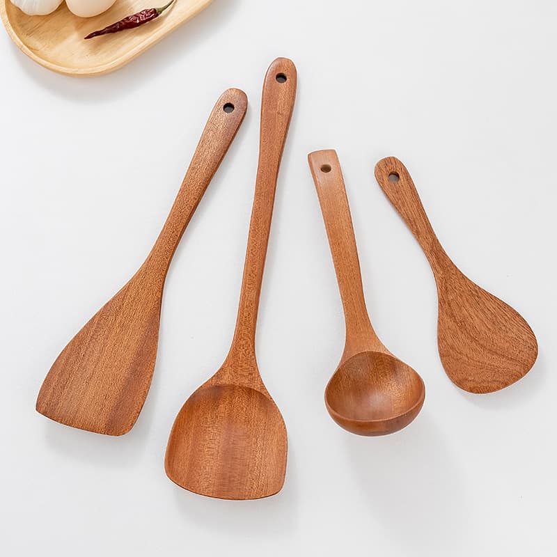 Kitchenware sandalwood, set, wooden shovel for home use, tableware 1