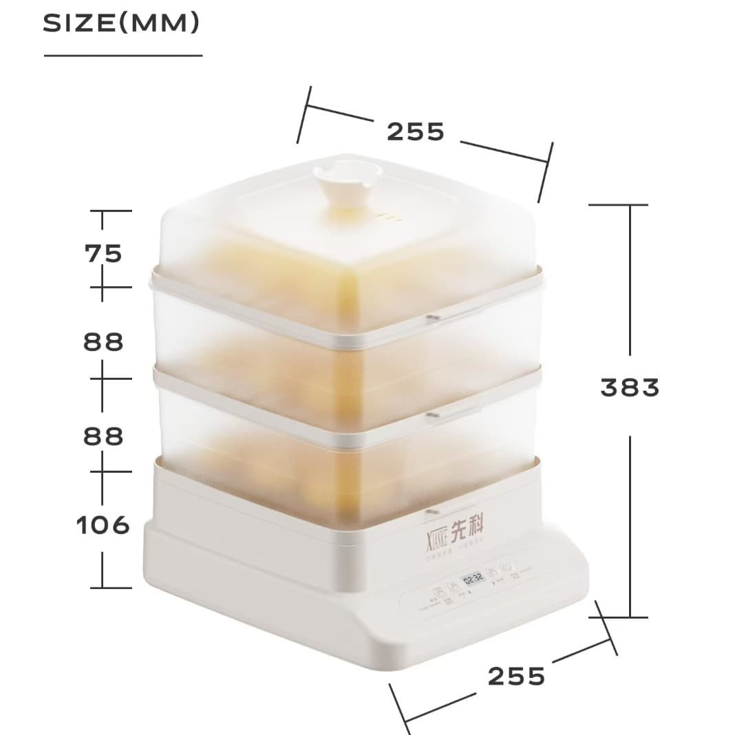 Electric Steamer Breakfast Machine 3-Layer Pot 5