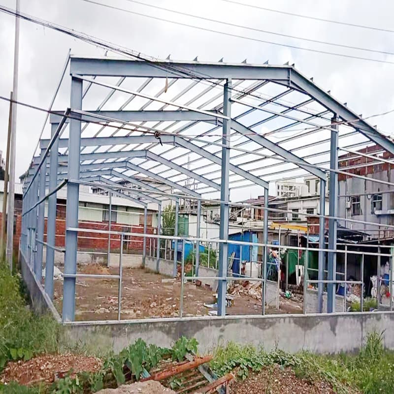 Steel structure warehouse building Q235/q355 steel structure plant library house parking shed car shed car shed project design and installation 4