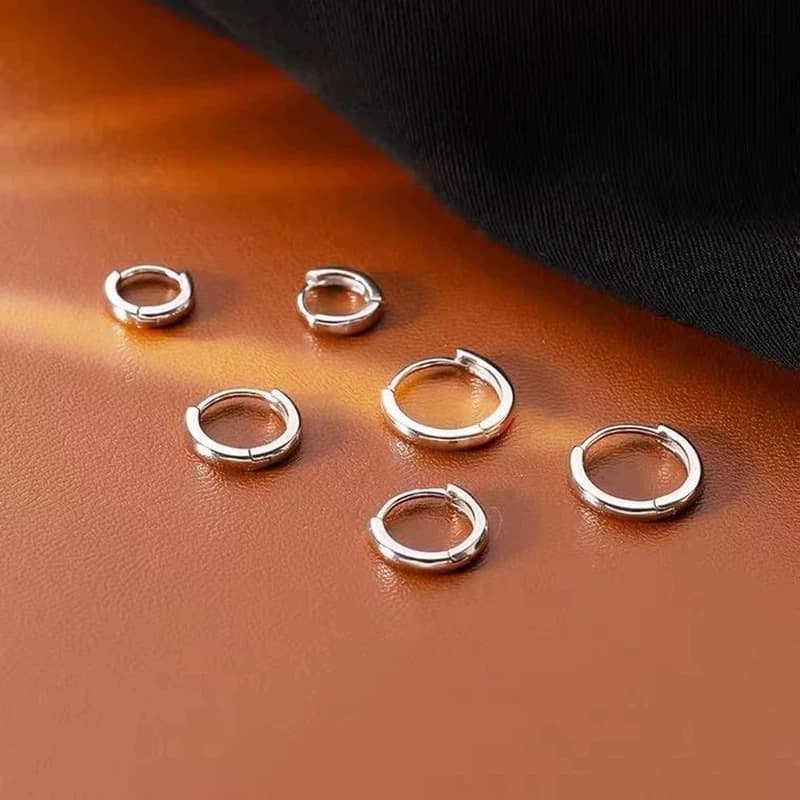 Glossy fashionable sophisticated earrings for men and women, city style, light luxury style, Korean style, for beloved 2