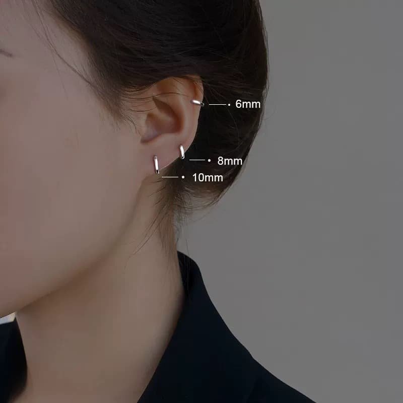 Glossy fashionable sophisticated earrings for men and women, city style, light luxury style, Korean style, for beloved 4