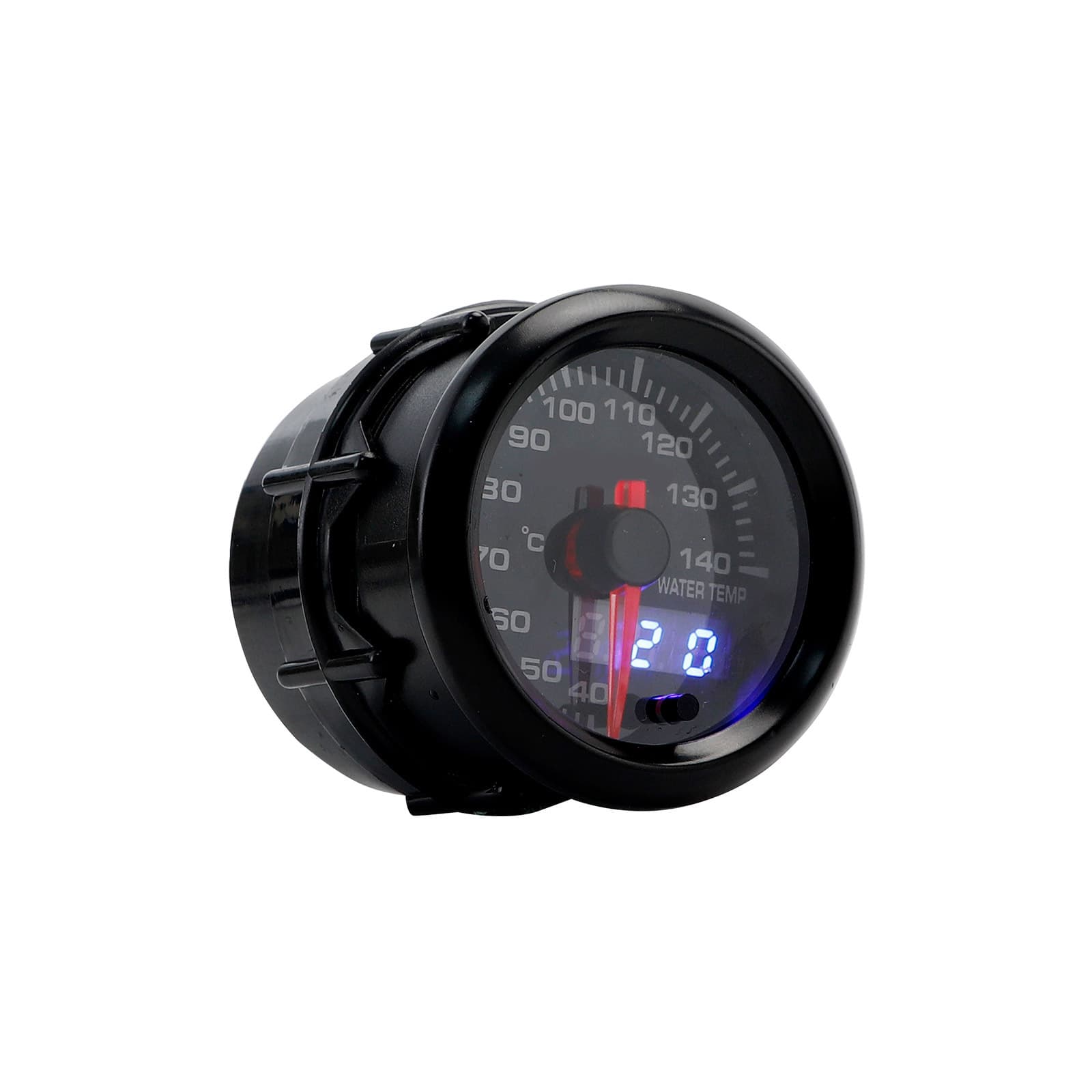 Pointer numerical dual display instrument 52mm pointer band number showed car instrument car modification instrument 3