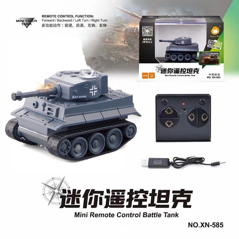 Small realistic wireless tank, remote control car, toy 2