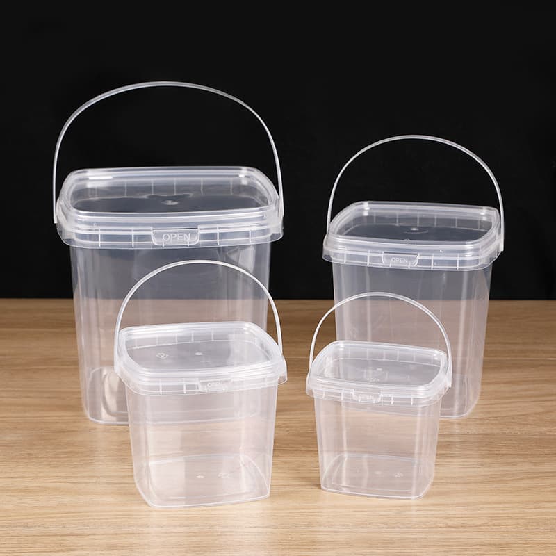 Square plastic bag, handheld pack, bucket