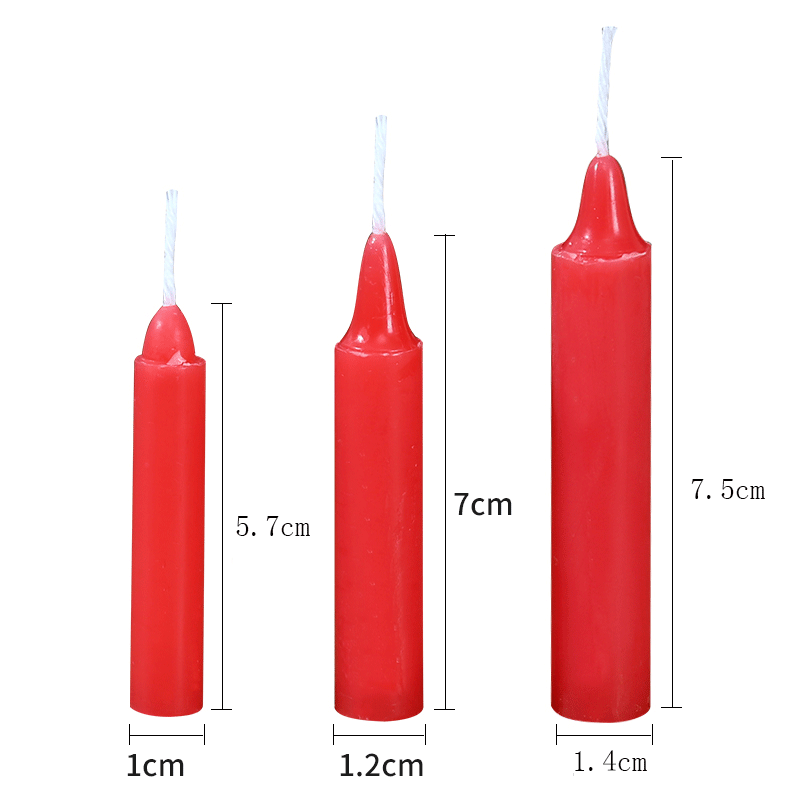Small red candle, lights, flashlight 5