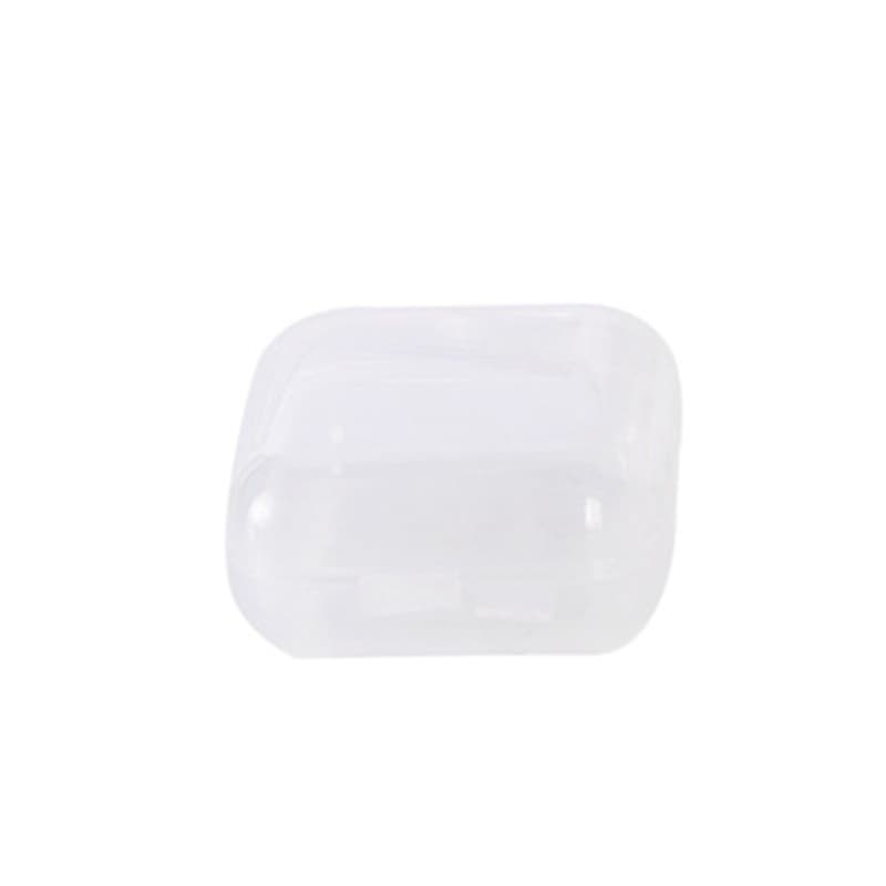 Plastic transparent small box, square earplugs, jewelry, earrings, storage system 5