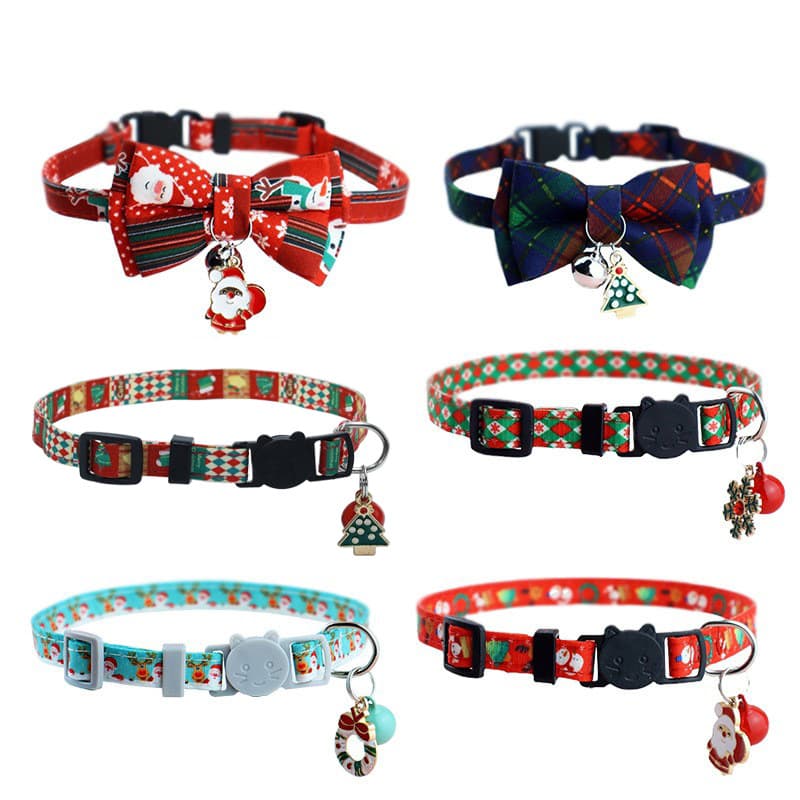 (Cross-border trading), (Wholesale), choker with bow, small bell, bow tie, pet, cat 1