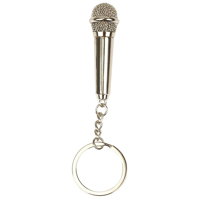(Cross-border trading), car keys, realistic pendant, metal microphone, keychain, Birthday gift 5