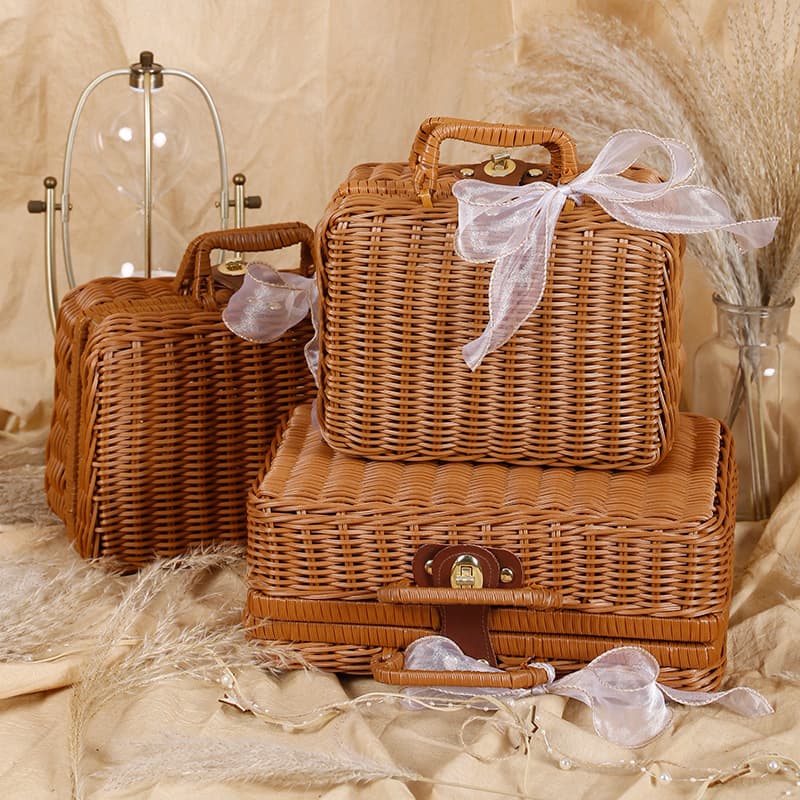 Creative Teng Bamboo Bamboo Ceremony Box Wedding Miss Swingfire Wedding Products Birthday Festival Gift Box wholesale 1