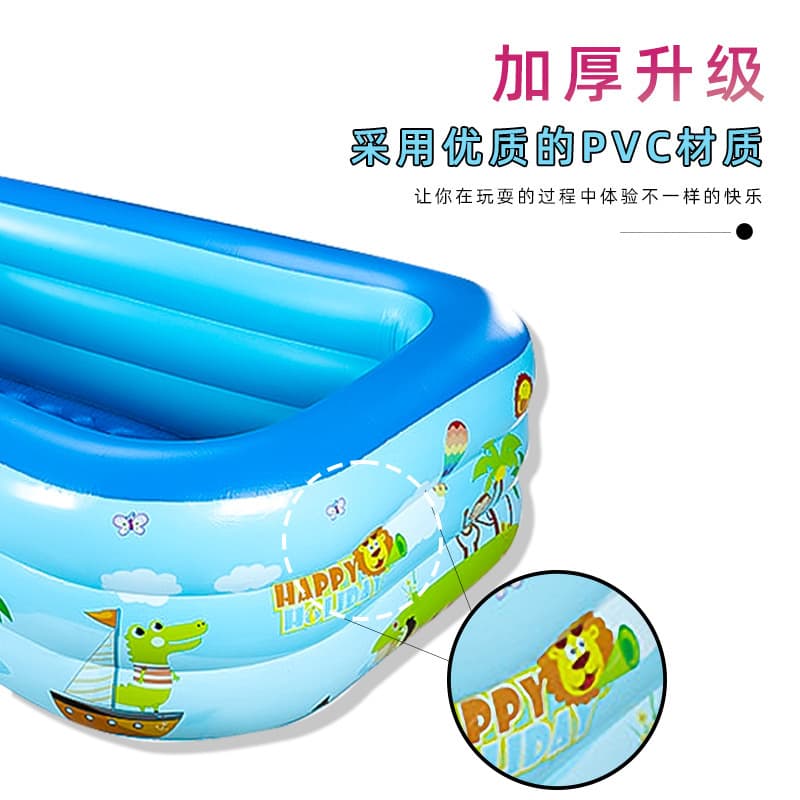 (Cross-border trading), white inflatable swimming pool, toy for adults for swimming, increased thickness 2