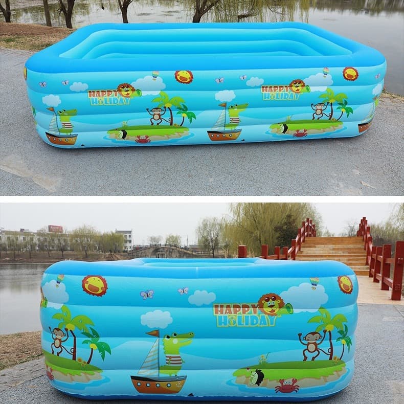 (Cross-border trading), white inflatable swimming pool, toy for adults for swimming, increased thickness 4