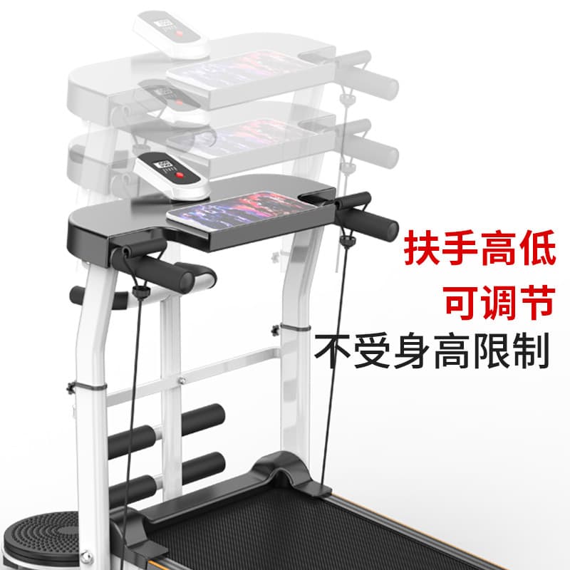 Dropshipping unpowered folding mechanical treadmill for home use small ultra-quiet multifunctional indoor walking machine 3