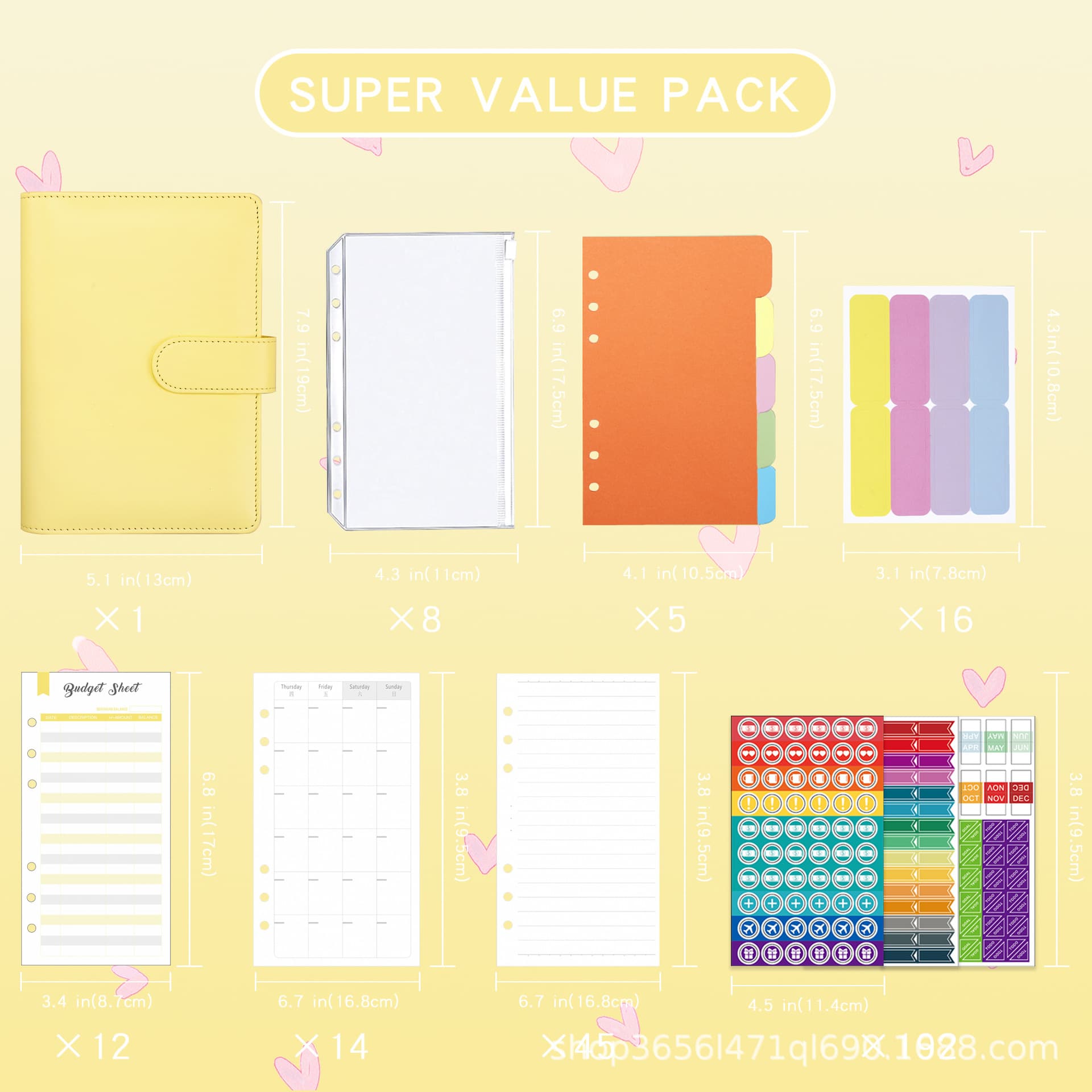 Cross -border spot leather Macaron A6 live page bookkeeping notebook Creative cash budget financial planning handbook 2