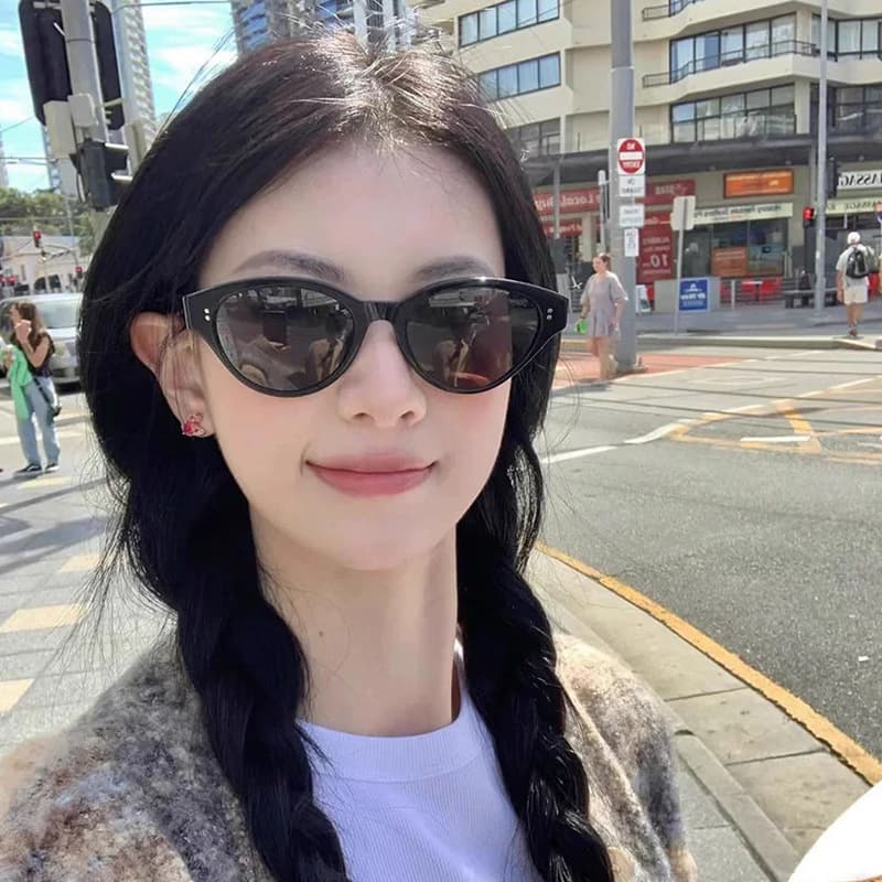 Sunglasses, retro men's glasses, high-quality style, UV protection, cat's eye 4